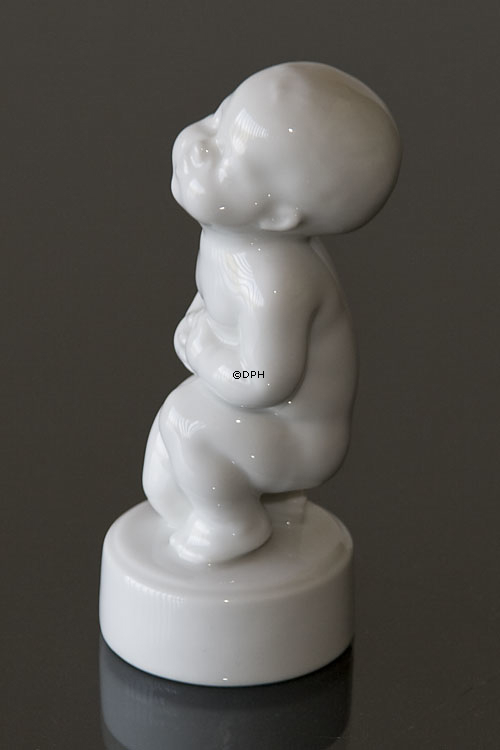 Hvid figur, Mavepine, Bing & Grøndahl figur nr. 2208 eller 455