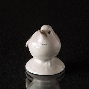 Hvid figur af Rødkælk, Royal Copenhagen figur nr. 1003125 | Nr. 1003125 | Alt. r2238-h | DPH Trading