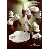 Hvid figur af frø på blad, Royal Copenhagen nr. 173