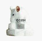 Hvid figur af mus på sukker, Royal Copenhagen nr. 176