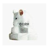 Hvid figur af mus på sukker, Royal Copenhagen nr. 176