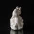 Hvid figur af mus på kastanje, Royal Copenhagen | Nr. 1003177 | DPH Trading