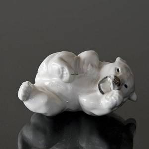 Hvid figur af isbjørneunge, Royal Copenhagen nr. 21432 | Nr. 1003232 | Alt. R21432 | DPH Trading