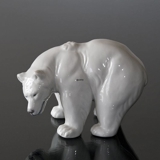 Stehender starker weißer Eisbär, Royal Copenhagen Figur Nr. 21519 oder 237
