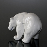 Stehender starker weißer Eisbär, Royal Copenhagen Figur Nr. 21519 oder 237