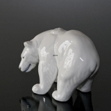 Standing powerful white Polar Bear, Royal Copenhagen figurine no. 21519 or 237