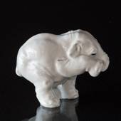 Hvid figur af elefant, Royal Copenhagen