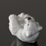 Hvid figur af isbjørneunge, Royal Copenhagen nr. 22745 eller 245