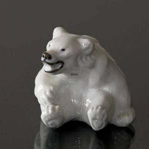 Hvid figur af isbjørneunge, Royal Copenhagen nr. 22748 | Nr. 1003248 | Alt. R22748 | DPH Trading