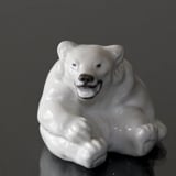 White Polar Bear Cub figurine, Royal Copenhagen no.22748 or 248