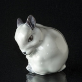 White rabbit figurine, Royal Copenhagen No. 249