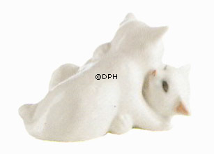 To hvide kattekillinger, Royal Copenhagen figur nr. 303