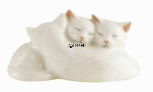 Tre hvide kattekillinger, Royal Copenhagen figur nr. 304