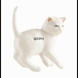 Weißes Kätzchen stehend, Royal Copenhagen Figur Nr. 305