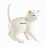 Weißes Kätzchen stehend, Royal Copenhagen Figur Nr. 305