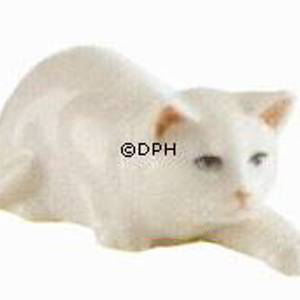 Snigende hvid kat, Royal Copenhagen figur | Nr. 1003306 | Alt. 1003306 | DPH Trading
