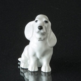 White dog looking up, Royal Copenhagen figurine no. 547 or 2547