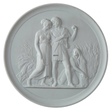 Thorvaldsen biscuit plate, Summer, Royal Copenhagen