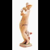 Girl, bathing, Royal Copenhagen overglaze figurine no. 2428 or 134