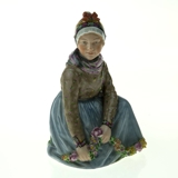 Fanø Pige, Overglasur figur, Royal Copenhagen nr. 12413 eller 253