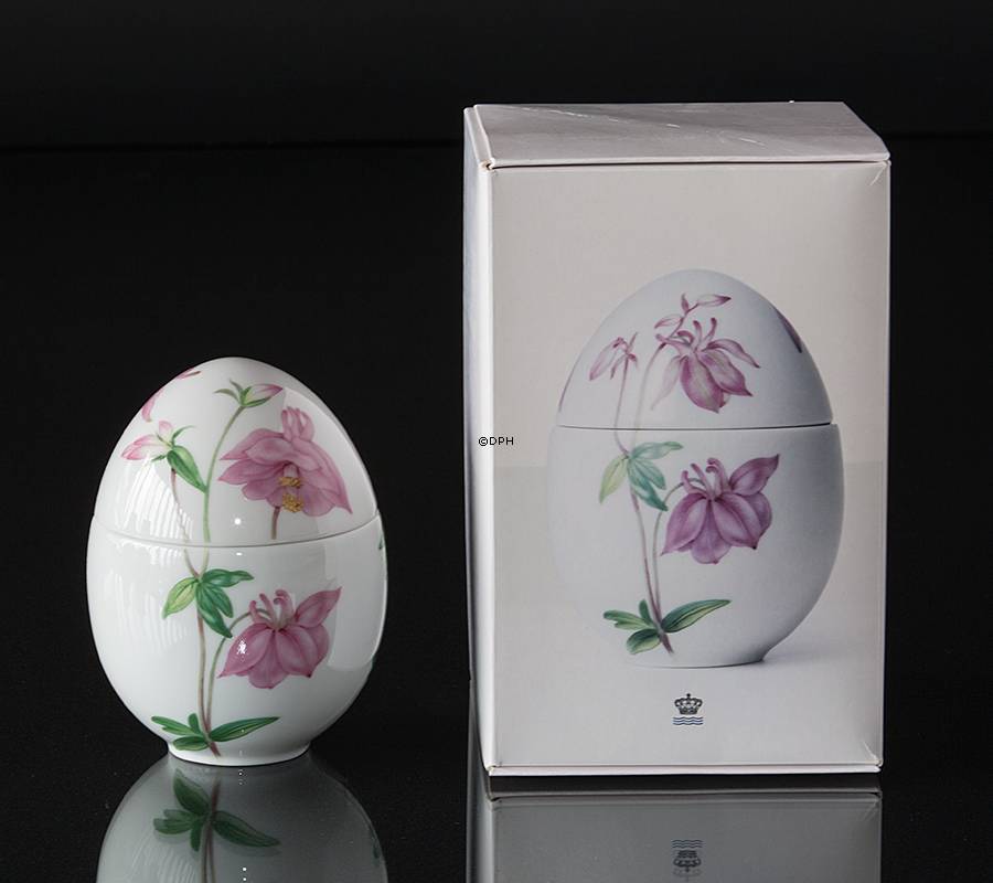 Stående bonbonniere med akeleje, Royal Copenhagen påskeæg 2016
