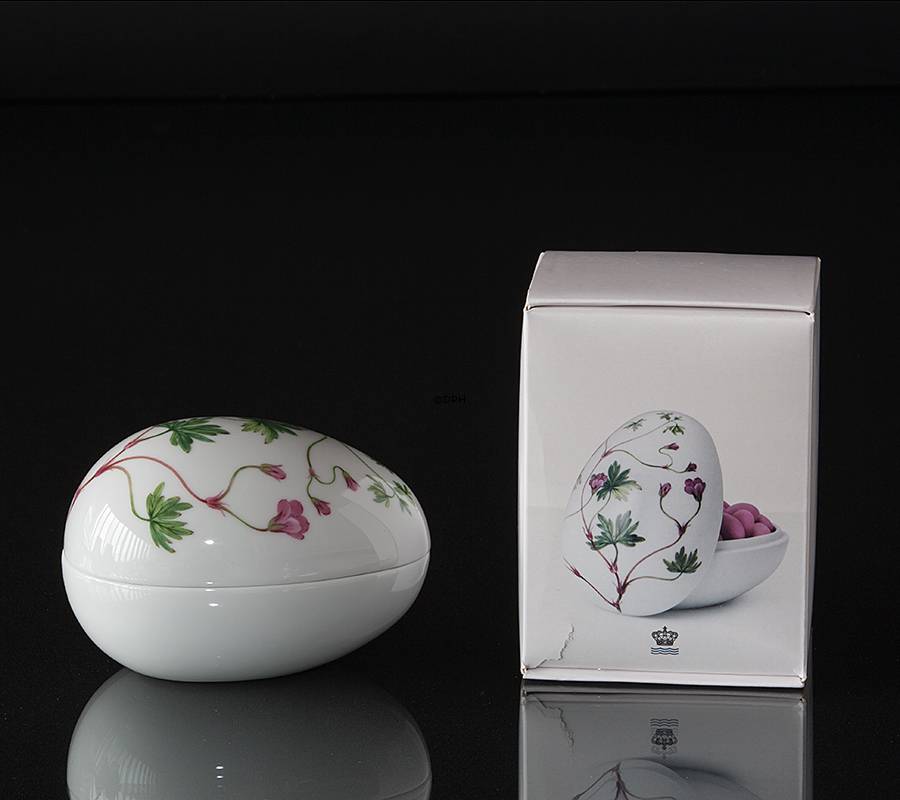 Liggende bonbonniere med geranium, Royal Copenhagen påskeæg 2016