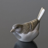 Sperling, Optimist mit Schwanz nach oben, Royal Copenhagen Vogelfigur Nr. 1081 oder 083