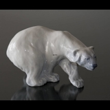 Polar Bear on the Prowl, Royal Copenhagen figurine no. 1137 or 089