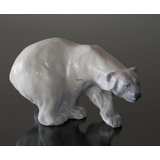 Eisbär auf Jagd, Royal Copenhagen Figur Nr. 1137 oder 089