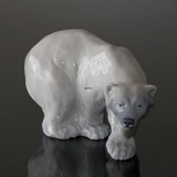 Polar Bear on the Prowl, Royal Copenhagen figurine no. 1137 or 089