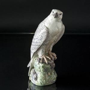 Islandsk falk, Royal Copenhagen fugle figur nr. 1661 | Nr. 1020109 | Alt. R1661 | DPH Trading