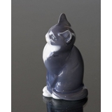 Grey cat playing, Royal Copenhagen figurine no. 1803 or 115