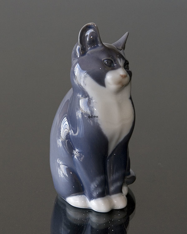 Legende grå kat, Royal Copenhagen figur nr. 1803 eller 115
