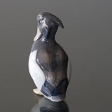 Tufted Duck standing tall with head down, Royal Copenhagen bird figurine no. 1941 or 122