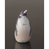 Penguin looking up inquisitively, Royal Copenhagen bird figurine no. 3003 or 139