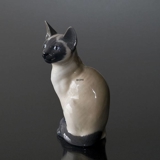 Siamese Cat looking to the side, Royal Copenhagen figurine no. 3281 or 142