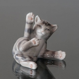 Tabby Kitten lying down, figurine or 302