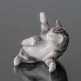 Tabby Kitten lying down, figurine or 302