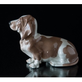 Bassethound, Royal Copenhagen hunde figur nr. 356