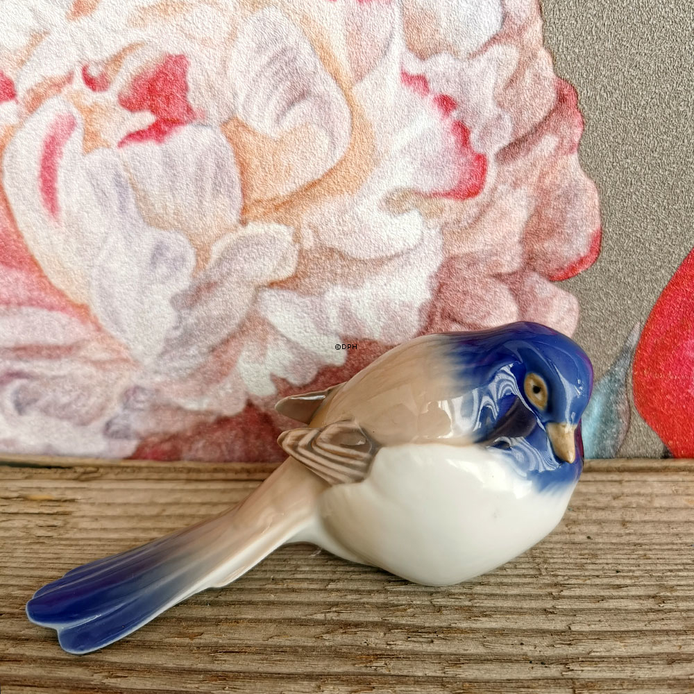 Mejsefigur - Hale ned  Bing & Grøndahl fugle figur nr. 1635 eller 411