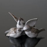 Family of Sparrows, Royal Copenhagen bird figurine no. 1670 or 415