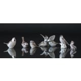 Family of Sparrows, Royal Copenhagen bird figurine no. 1670 or 415