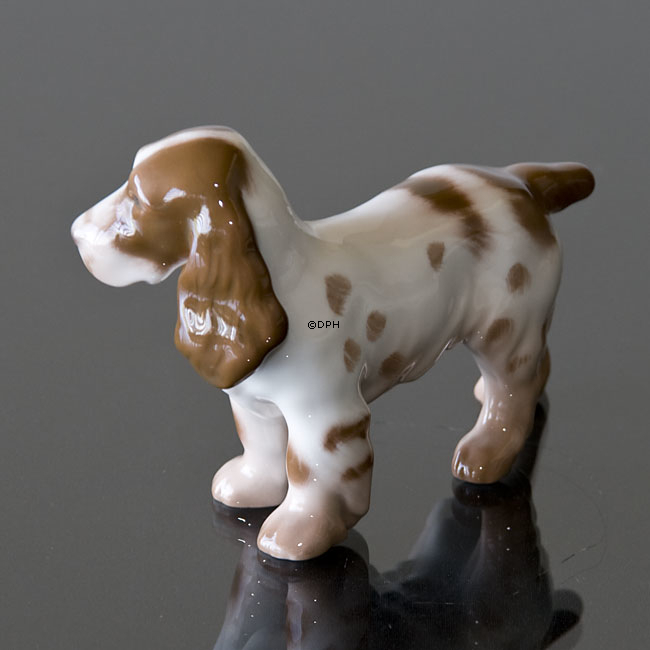 Stående Cockerspaniel, hund, Bing & Grøndahl figur nr. 2172 eller 450