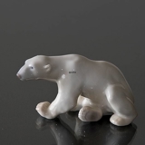 Polar Bear, sitting, Bing & Grondahl figurine no. 2217 or 458