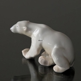 Eisbär, sitzend, Bing & Gröndahl Figur Nr. 2217 oder 458