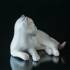 Liggende hvid kattekilling, Bing & Grøndahl katte figur nr. 2504 | Nr. 1020504 | Alt. B2504 | DPH Trading