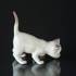 Hvid kat med løftet hale, Bing & Grøndahl kattefigur nr. 2507 | Nr. 1020507 | Alt. B2507 | DPH Trading