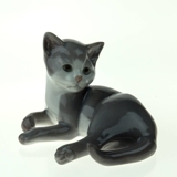 Liegendes Kätzchen, Bing & Gröndahl Katze Figur Nr.2514 oder 514