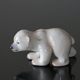 Eisbärenjunge stehend, Bing & Gröndahl Figur Nr.2535 oder 535