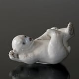 Eisbärenjunge liegt und spielt, Bing & Gröndahl Figur Nr. 2537 oder 537